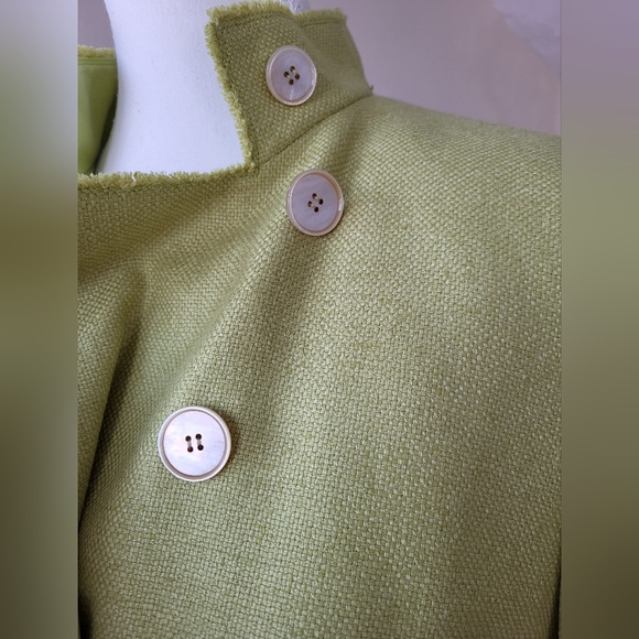 Akris Lime Green Blazer Size 10 - Picture 3 of 15